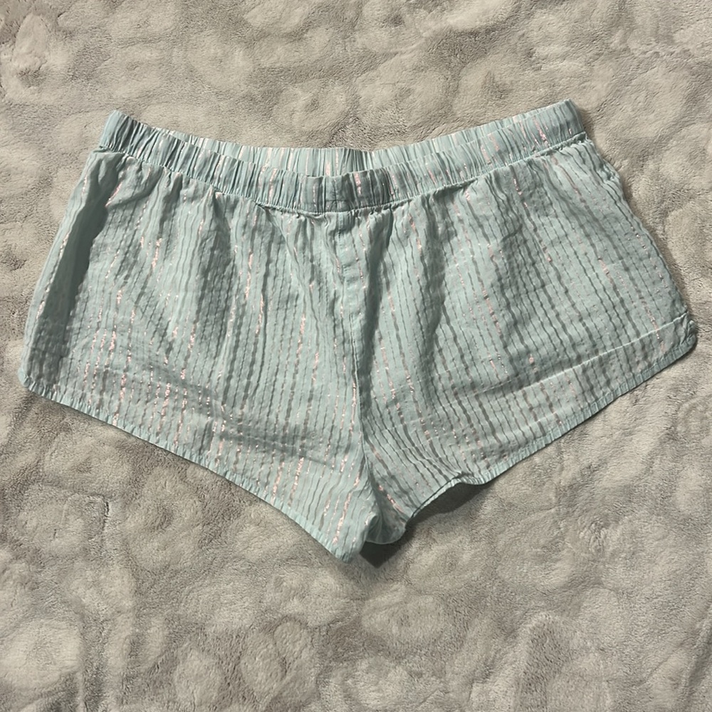 Victorias Secret Sleep Shorts Striped Size Large - Picture 3 of 6